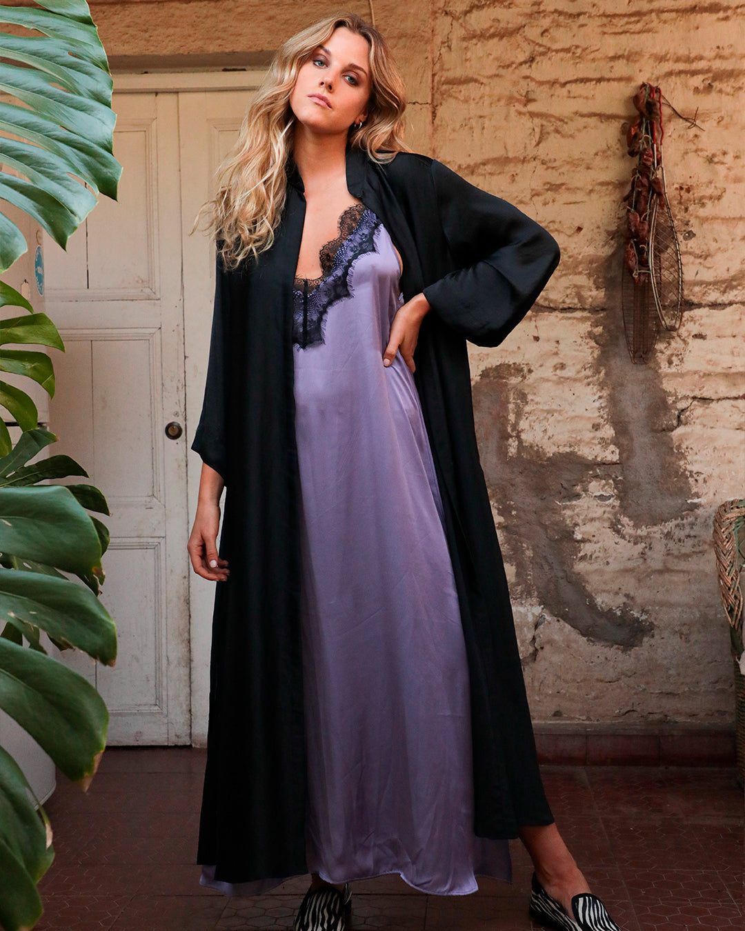 Kimono Leda Negro