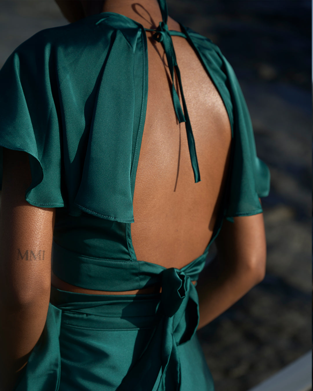 Top Aurora Verde Botella