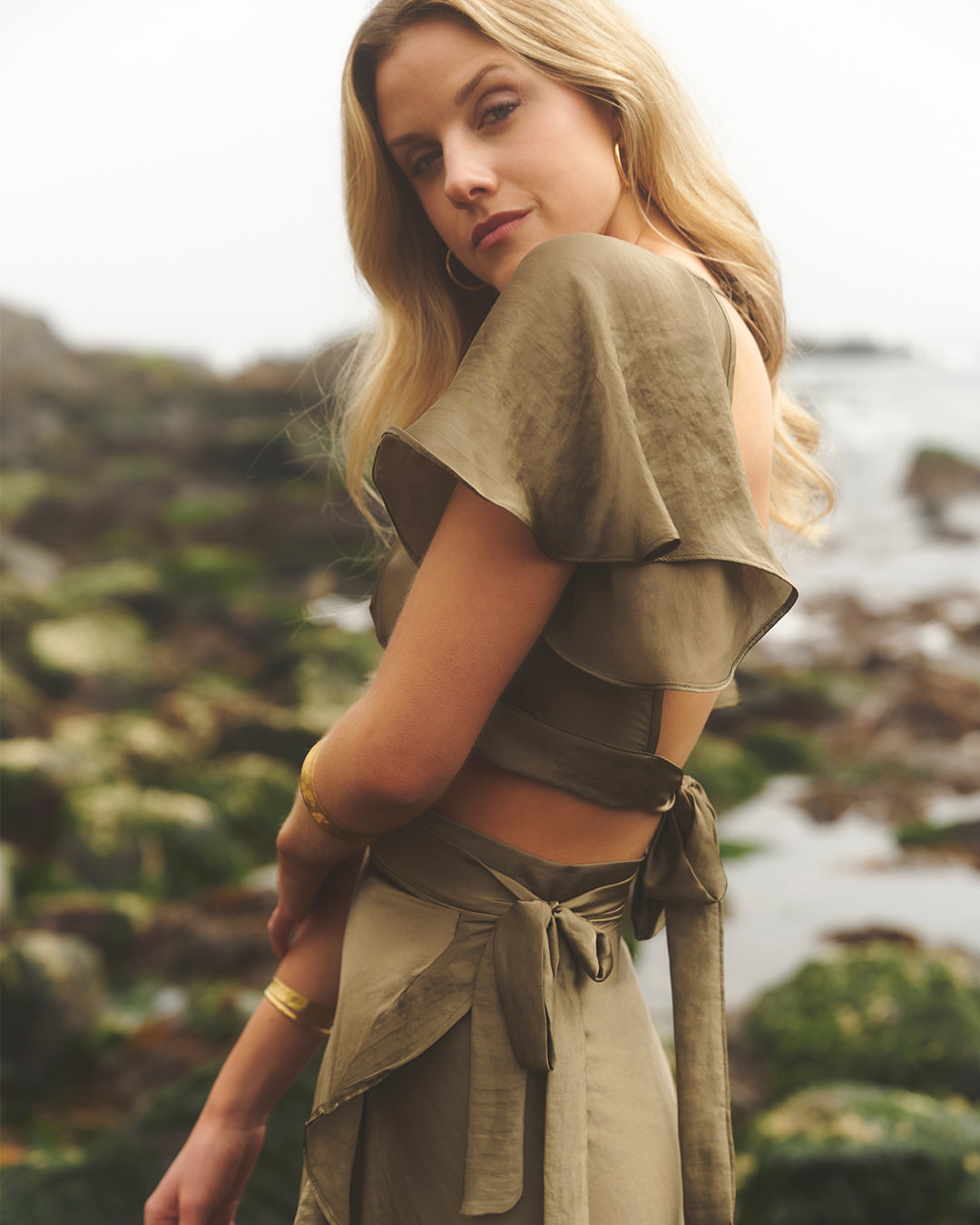 Top Aurora Verde Olivo