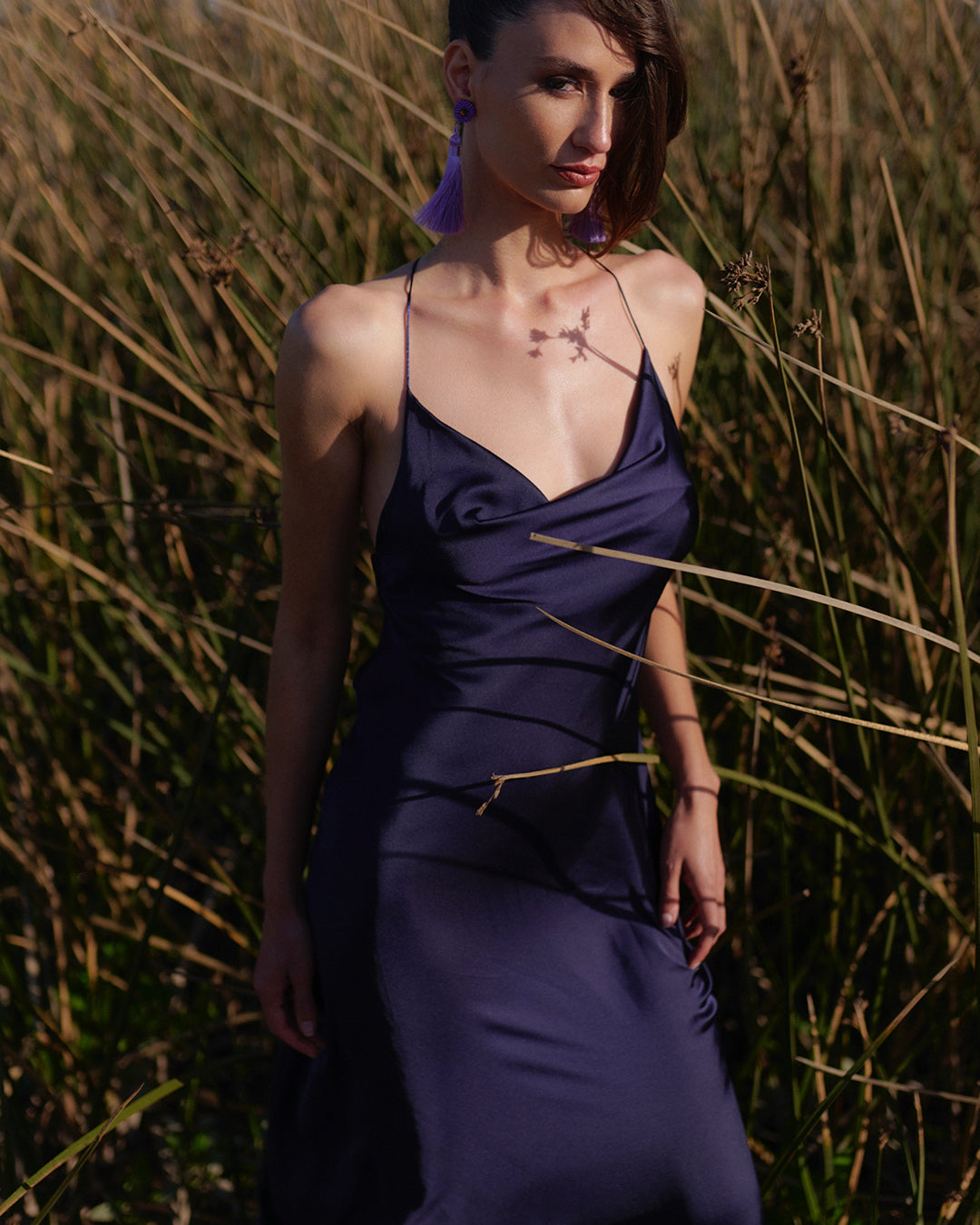 Vestido Helena Blueberry