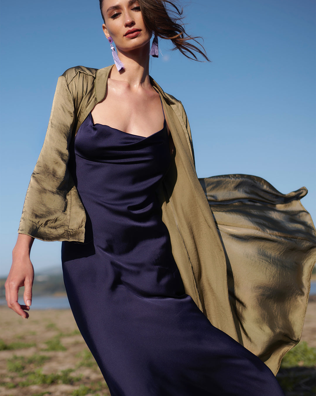 Vestido Helena Blueberry