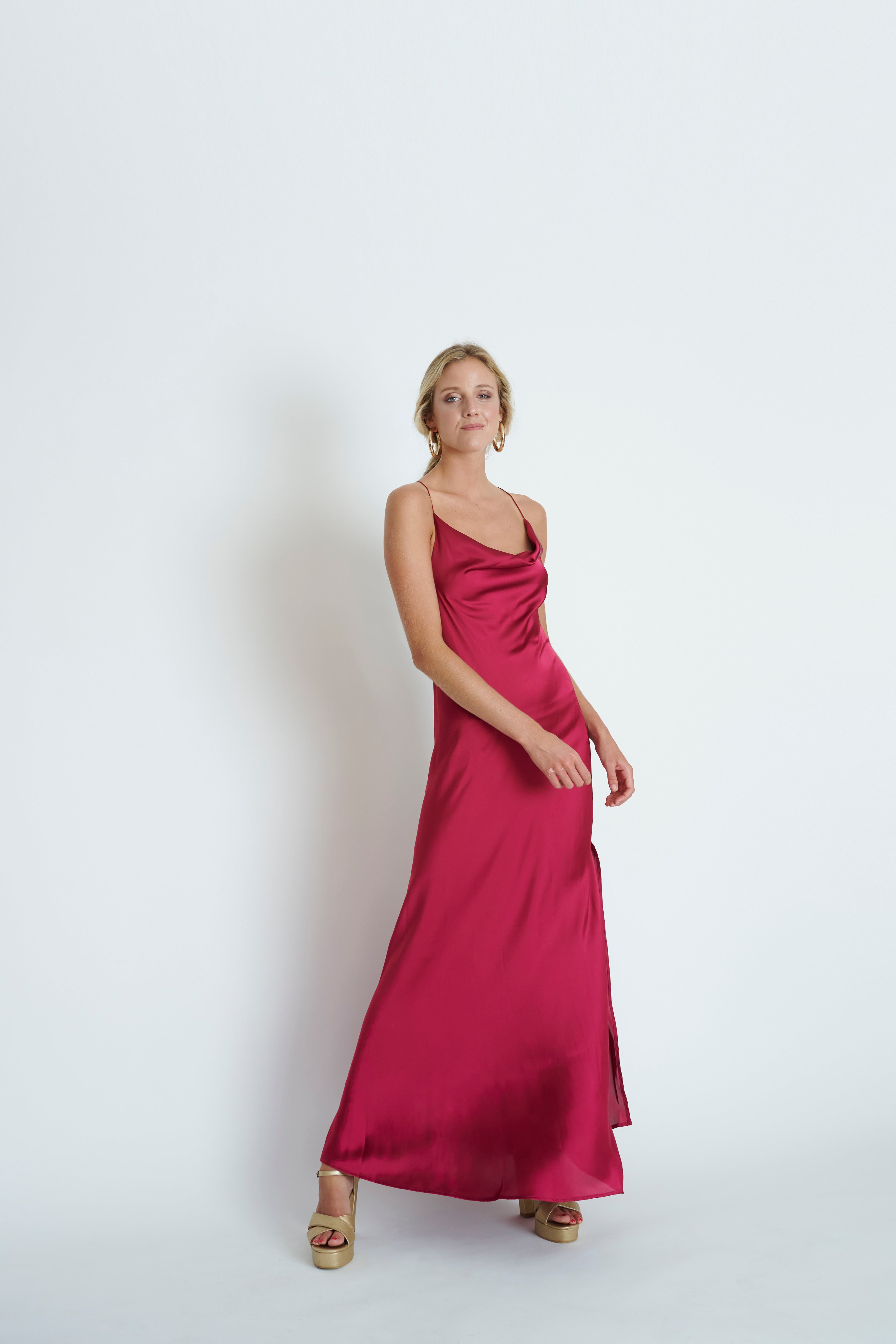 Vestido Helena Magenta