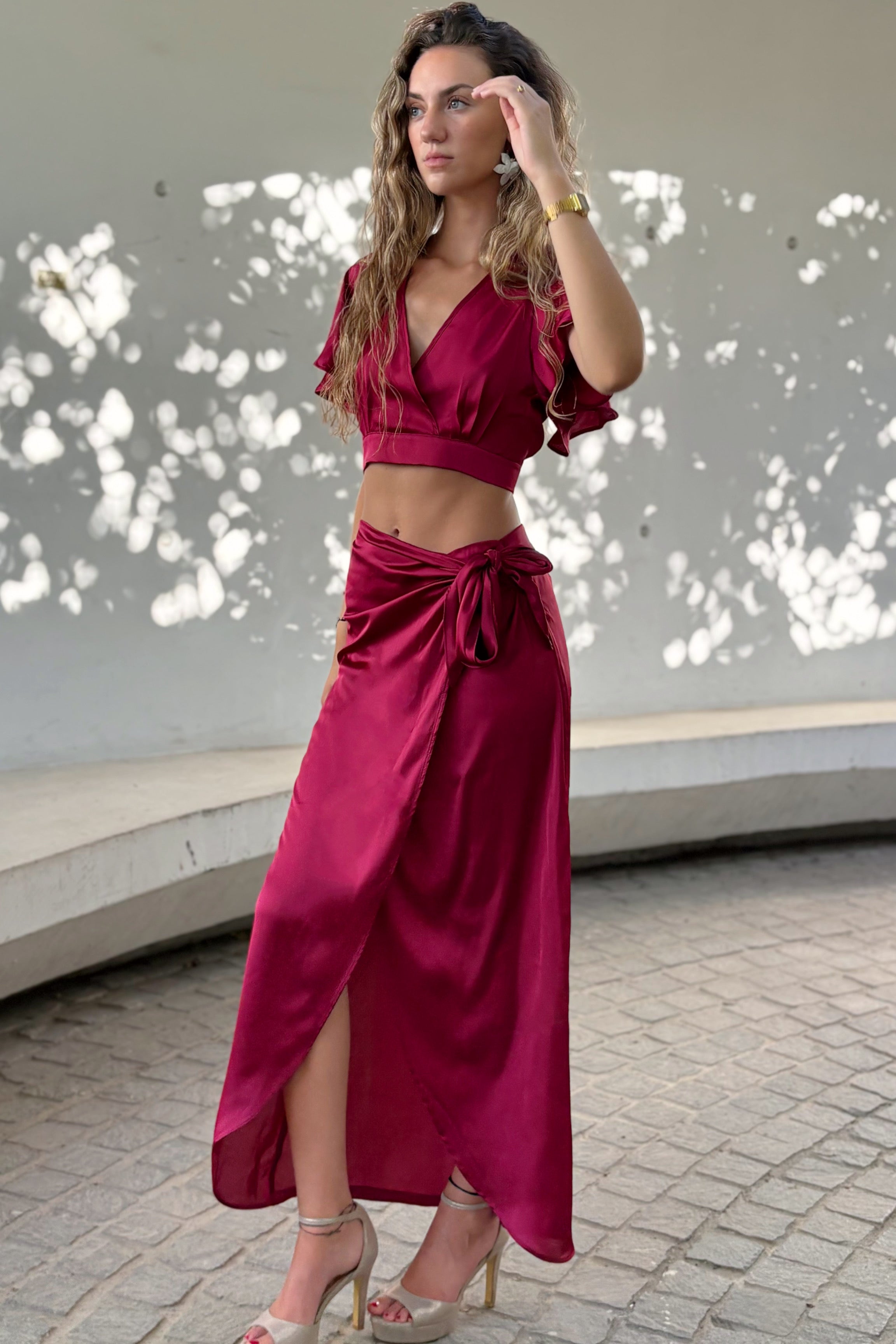 Falda Aura Magenta - Astra Magnolia