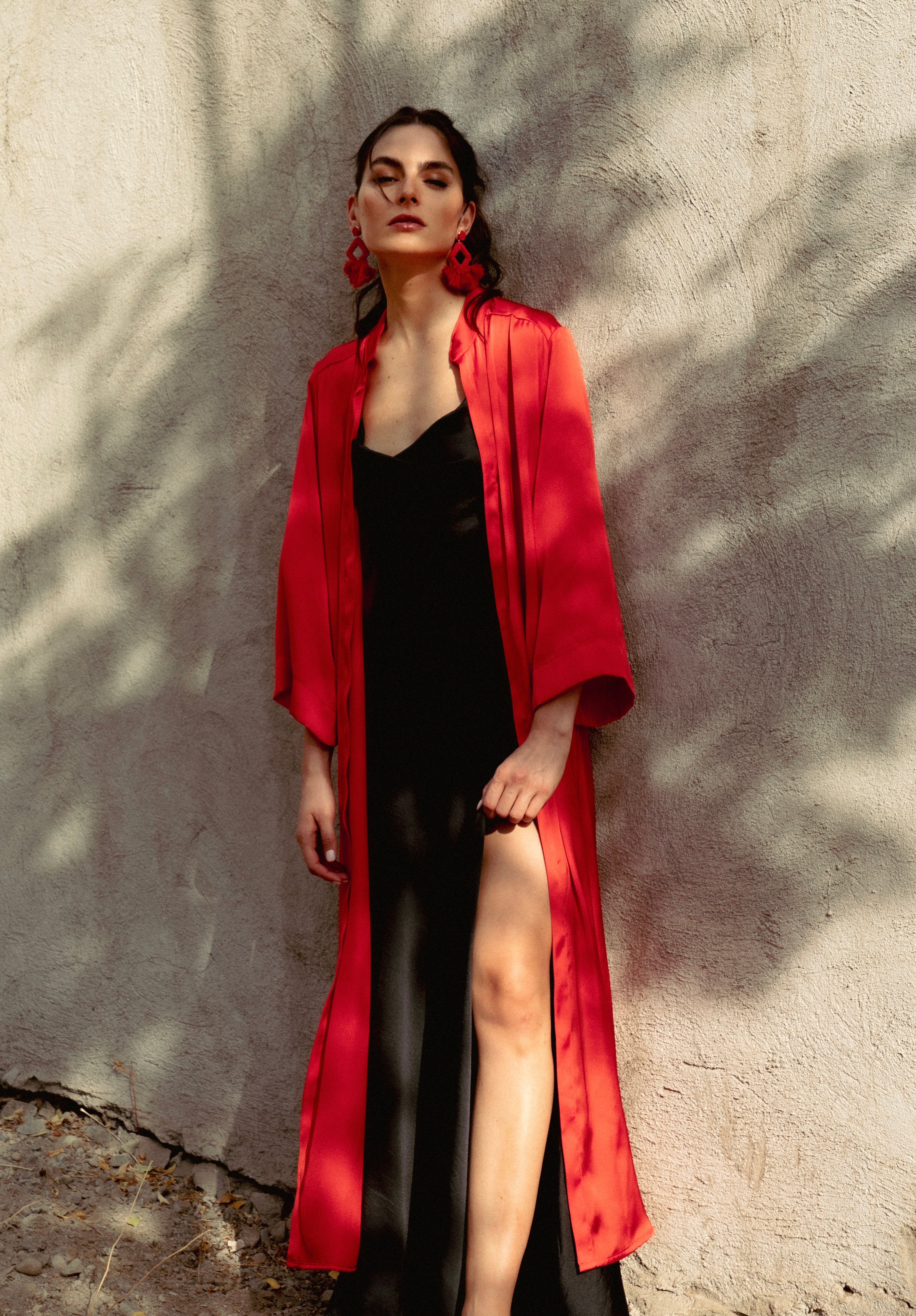 Kimono Leda Rojo