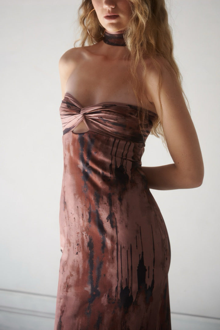 Vestido Nolia Sepia