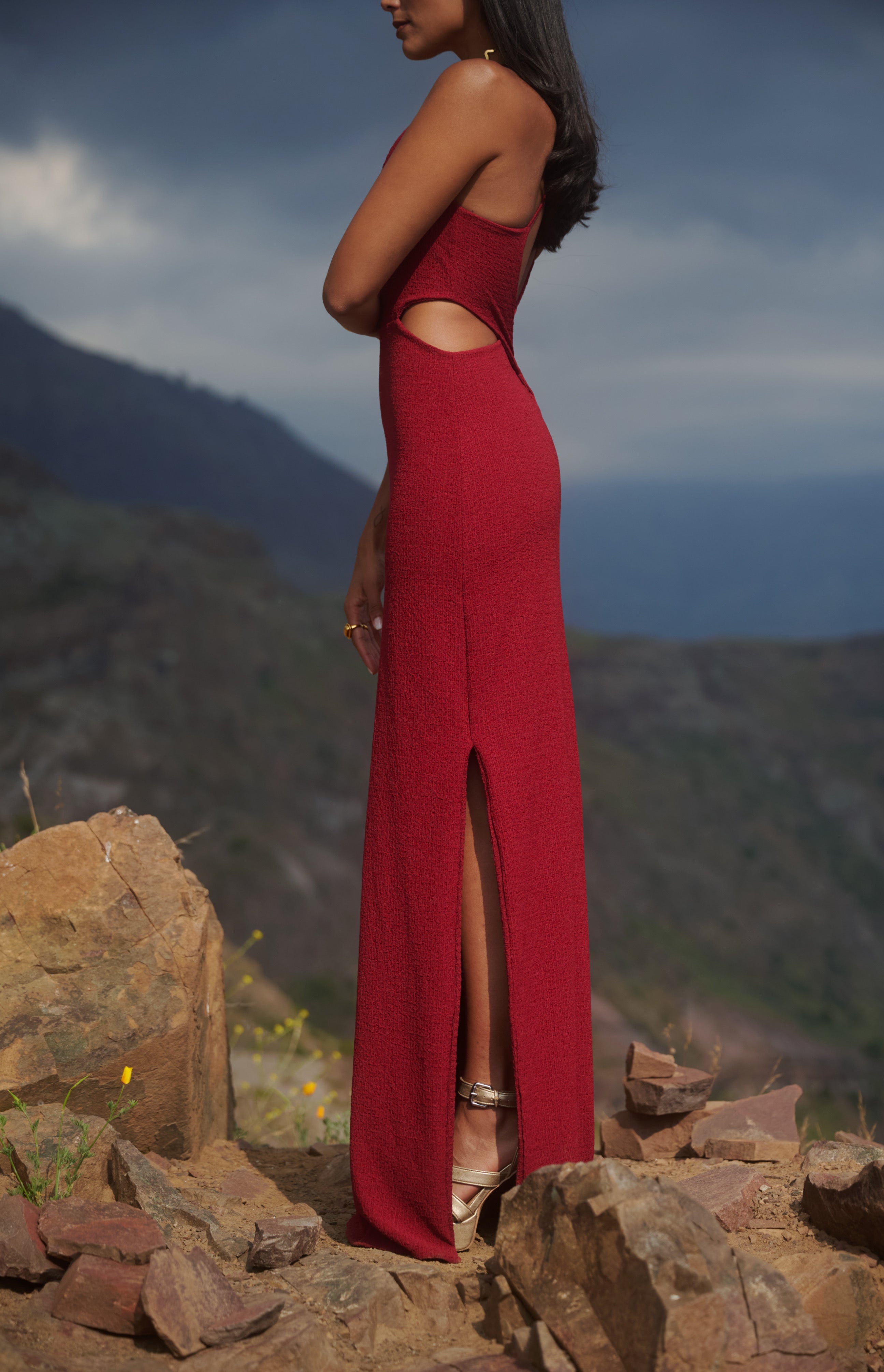 Vestido Malvina Burdeo